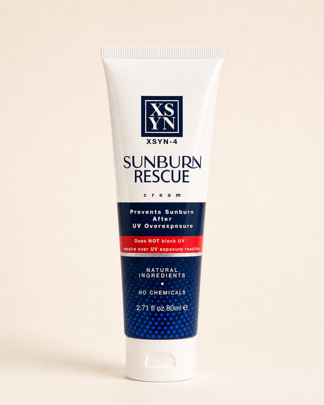 XSYN-4 single tube product shot on cream backdrop